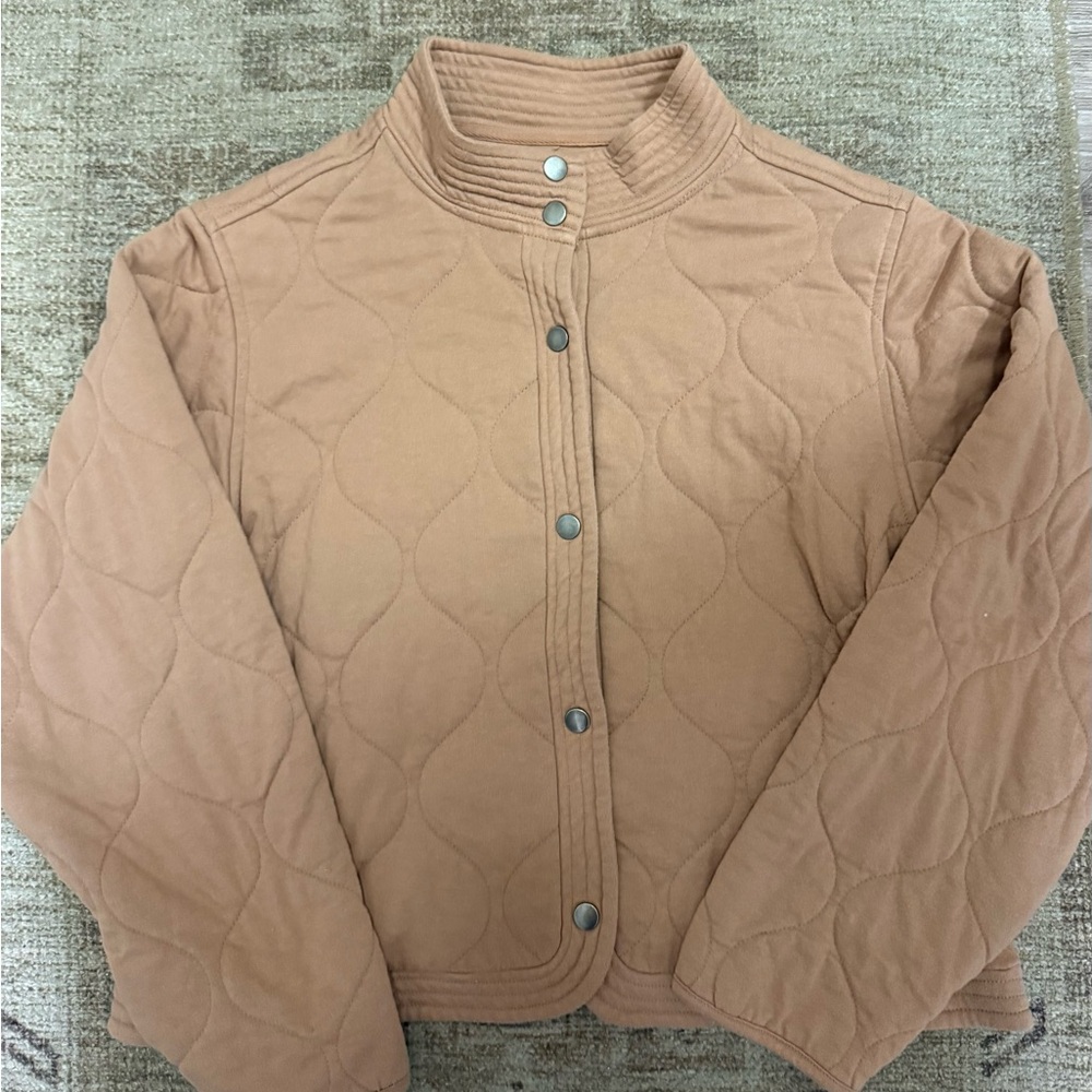 Z Supply Quilted Jacket in Light Brown - Picture 1 of 2
